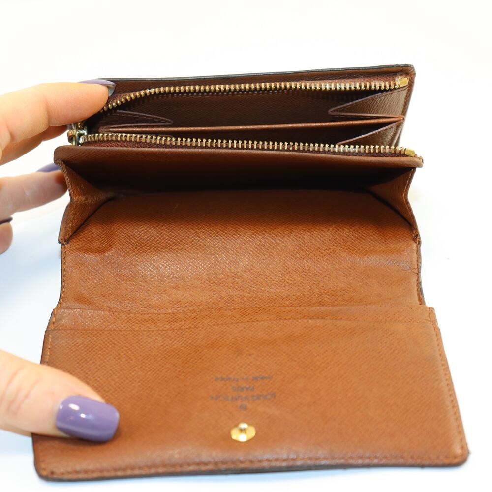 Louis Vuitton Monogram Vintage‎ Wallet France Professionally Restored - Picture 7 of 9